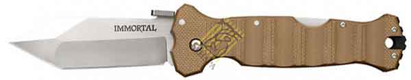 Нож "Immortal" складной, сталь CTS® XHP, длина клинка 4", рукоять пластик G10, коричневая, клипса