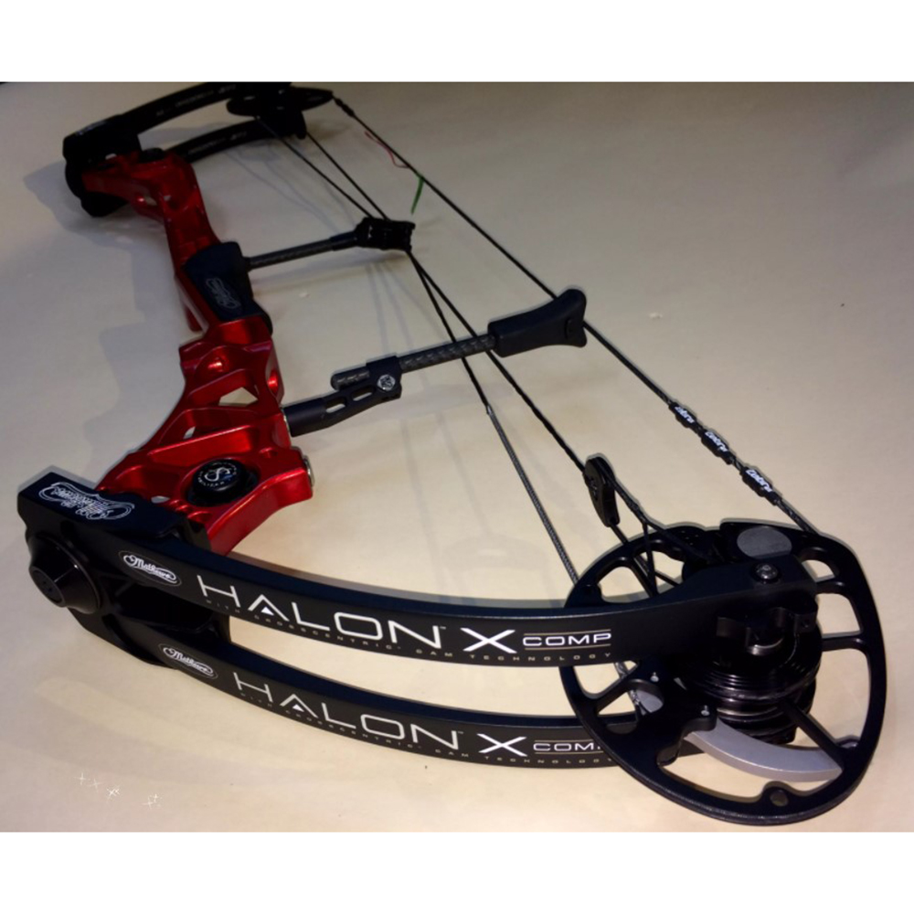 Лук блочный Halon X Comp, начальная скорость 330 фут в сек, сила 60 lbs, для праворуких, длина натяж