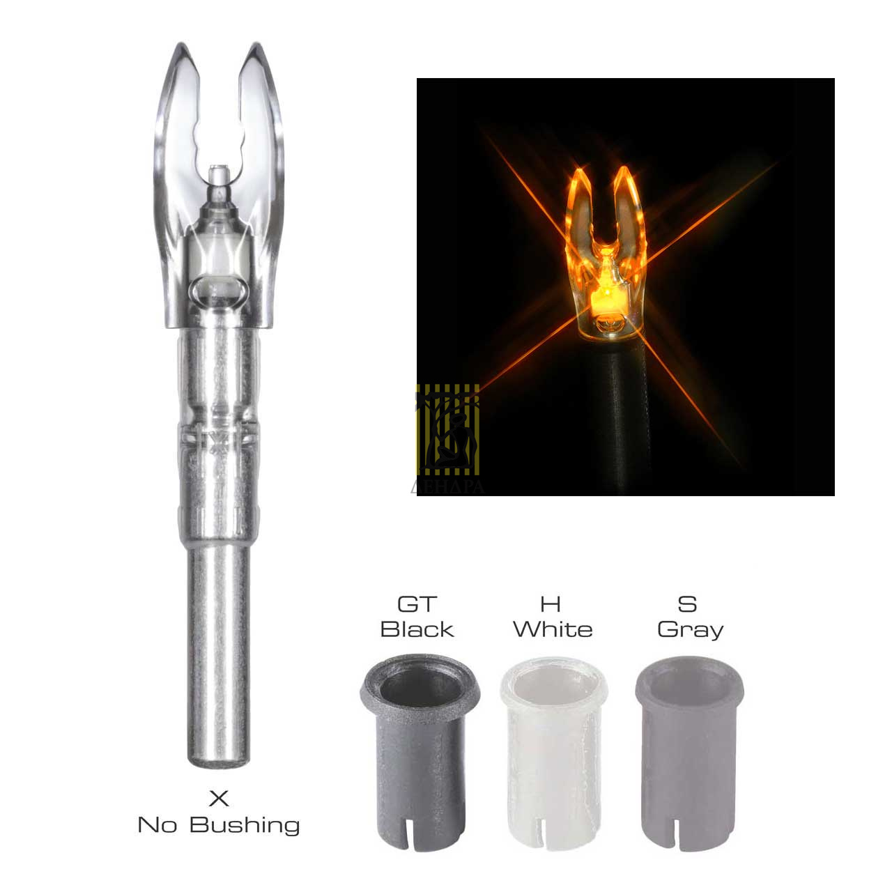 Хвостовик светящийся Nockturnal FIT синий и зеленый