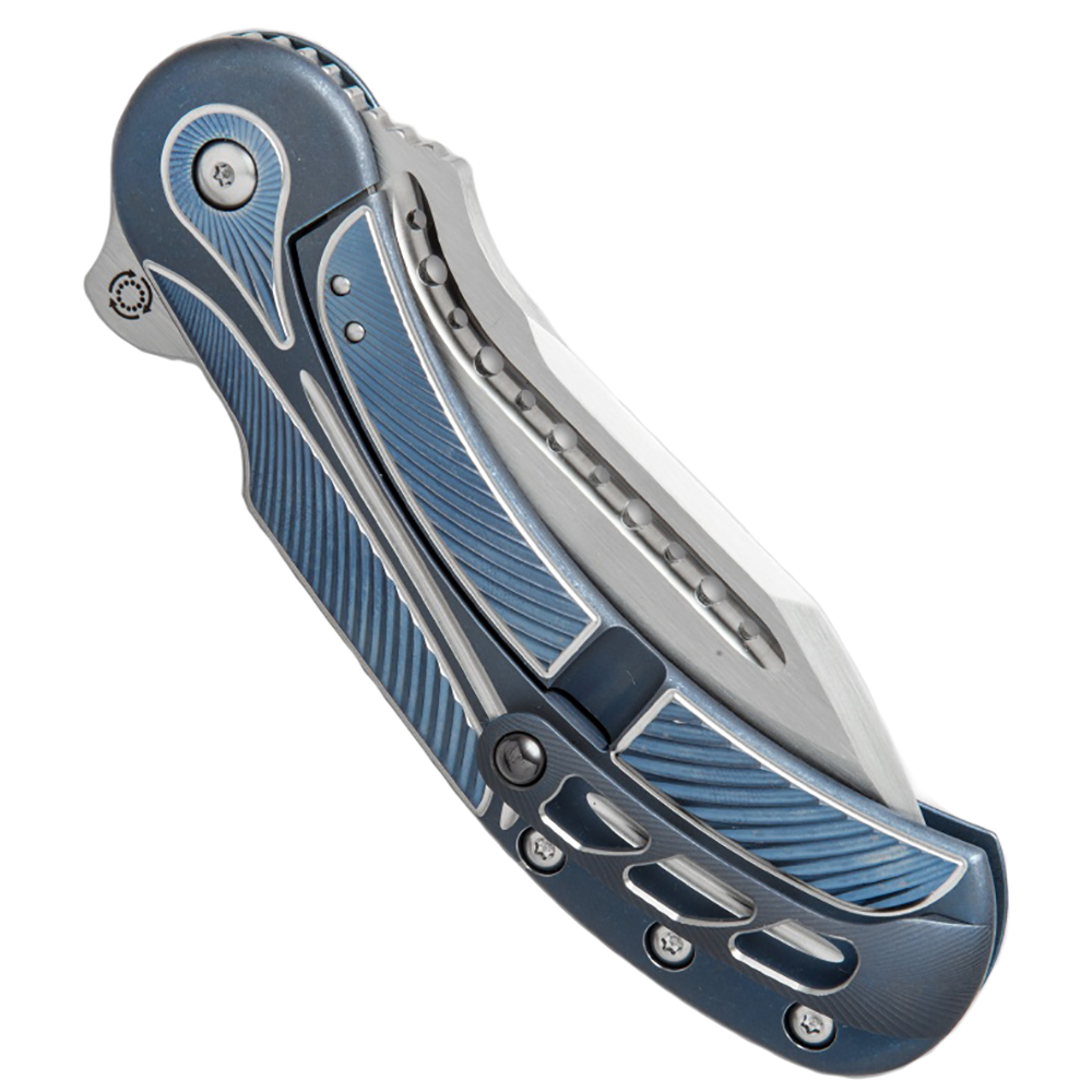 Нож складной Field Marshall, сталь CPM-S35VN,  длина клинка 4", сатиновое покрытие, рукоять титан, ц