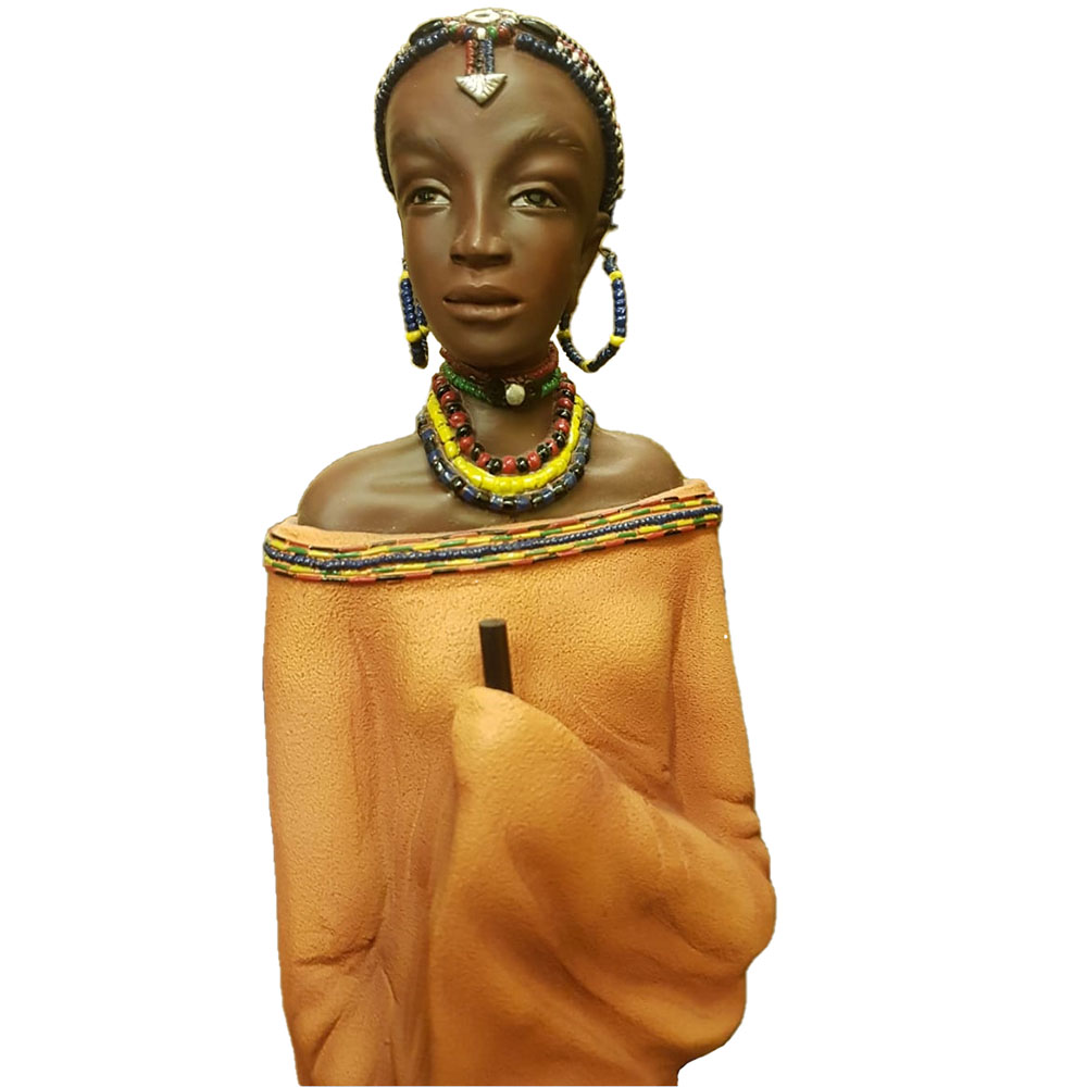 Фигурка Масаи-Фрейя, цветная,полистоун