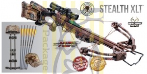 Арбалет Stealth XLT, 95lbs, ручной натяжитель AcuDraw50, кивер на 4 стрелы быстросъёмный, 6 карбонов