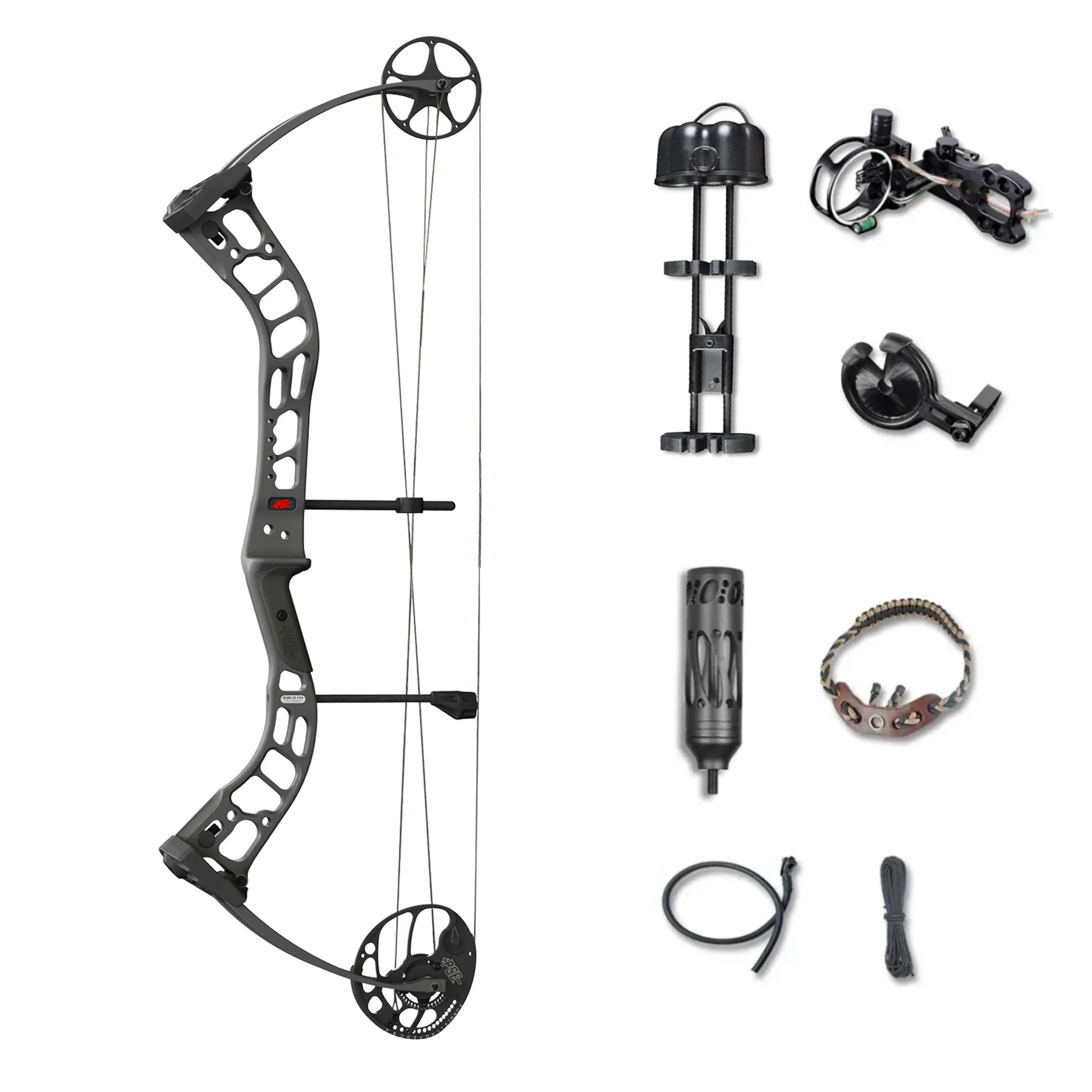 Лук блочный STINGER ATK, начальная скорость 312 - 304 фут в сек , сила 60Lbs, расстояние м.д. осями