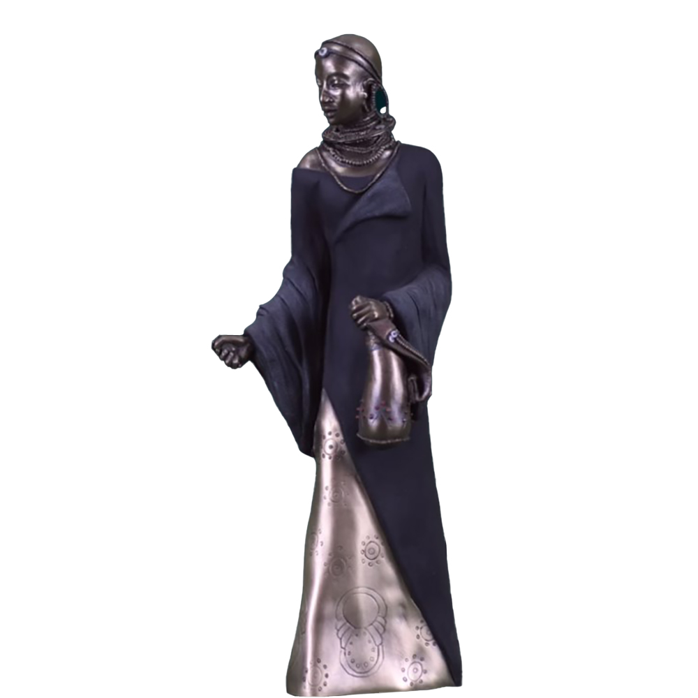 Фигурка Масаи-Шанийя,патина,полистоун