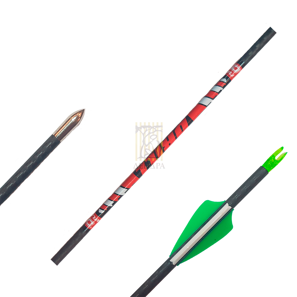 Стрела Pinnacle Drill 700 в комплекте, хвостовик, наконечник, оперение 175