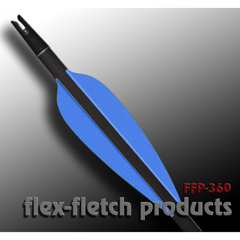 Оперение Flex-Fletch, 360 Parabolic, цвет синий, 100 шт. в упаковке