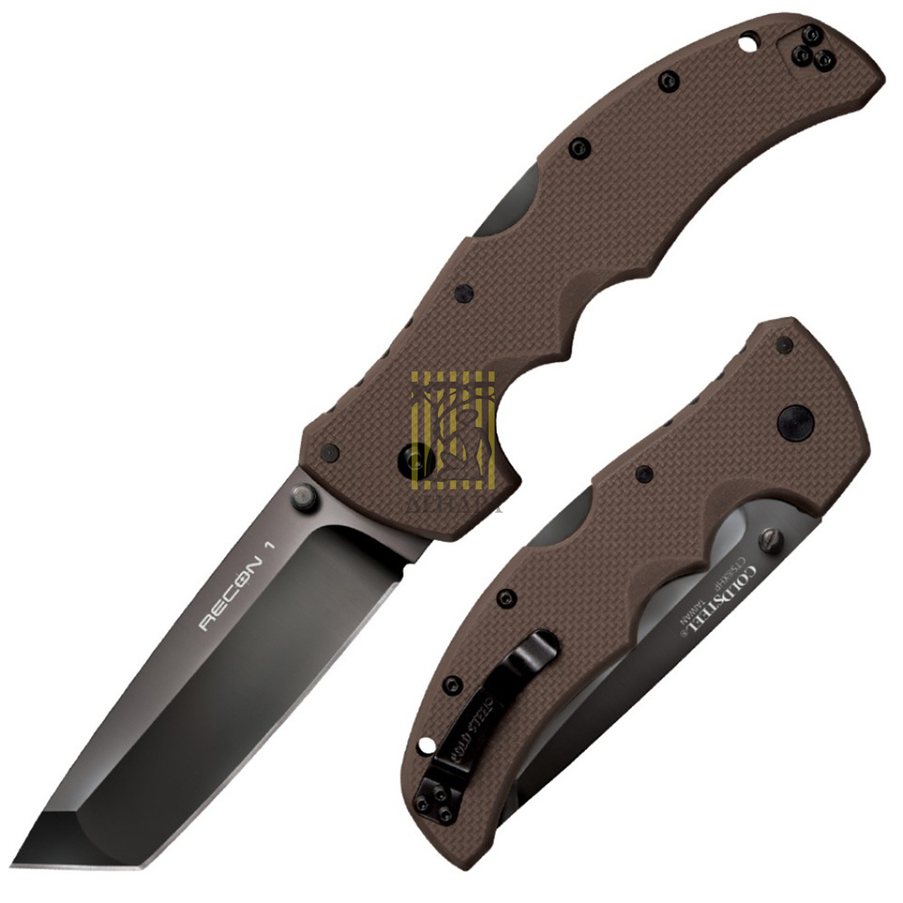 Нож Recon 1 складной, сталь Carpenter CTS, длина клинка 4", клинок tanto point, покрытие DLC, рукоят
