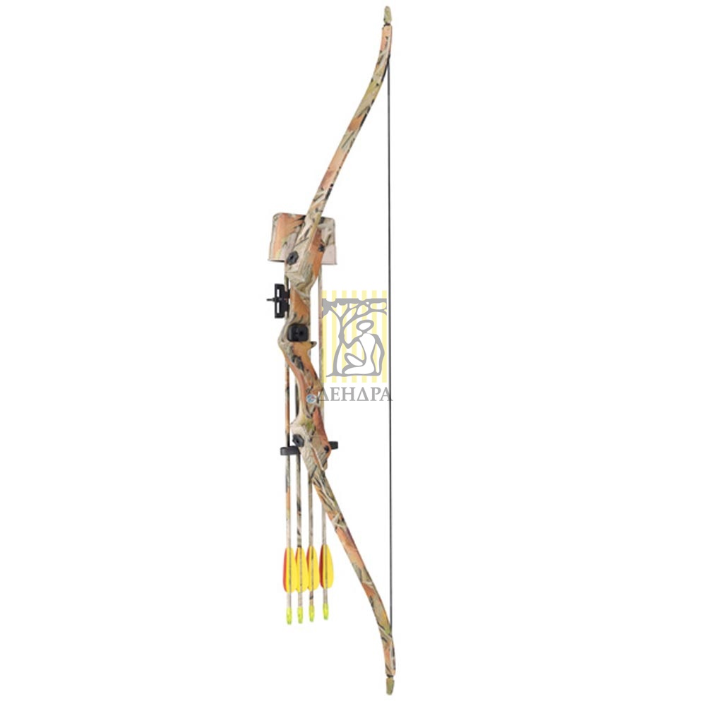 Лук рекурсивный для начинающих, сила 20 Lbs, длина 46", длина растяжки 24", с комплектом аксессуаров