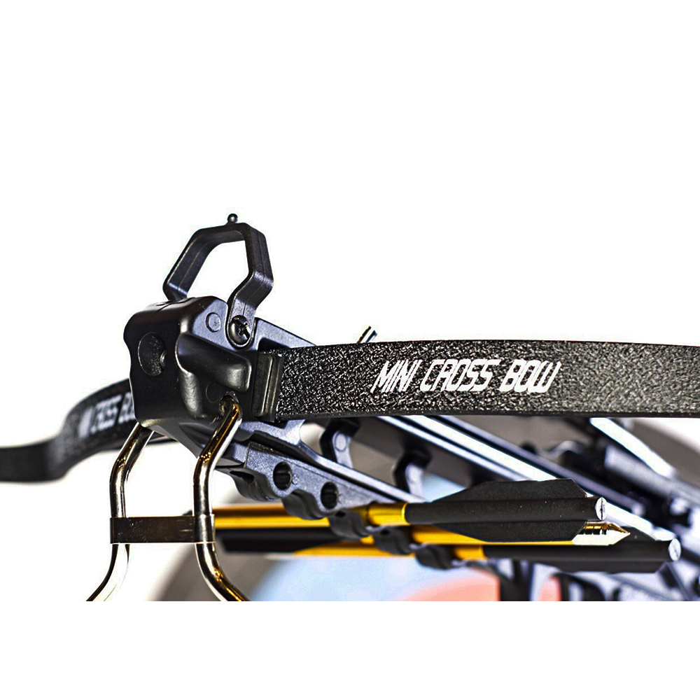 Арбалет-пистолет силой 80 lbs, приклад и ствол алюминий, без упора, 3 алюминиевые стрелы в комплекте