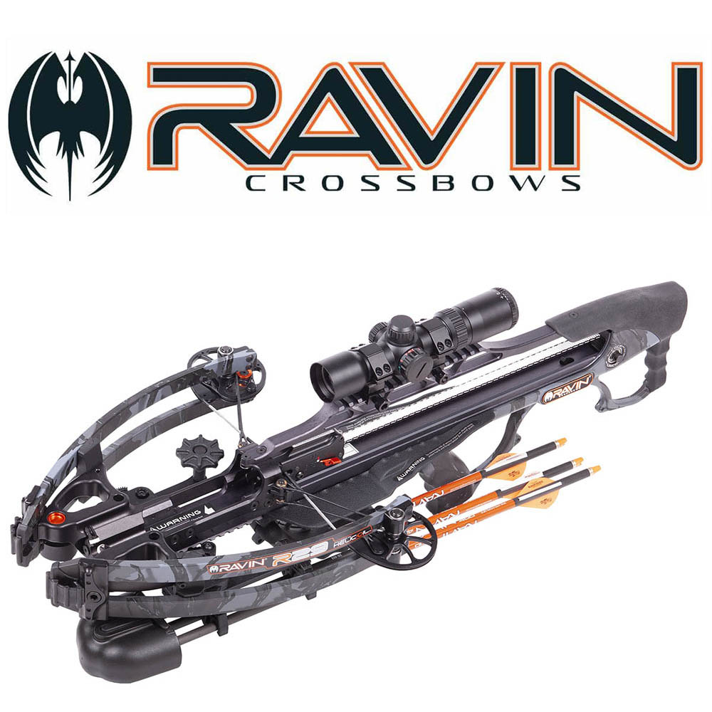 Арбалет блочный Ravin R29, скорость 430 ф/с (131 м/с), ширина 15 см (взвод), ход тетивы 31,8 см, в комплекте