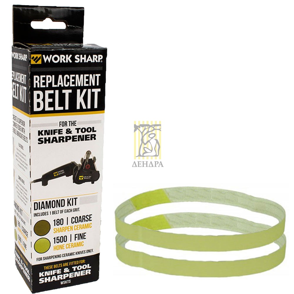 Набор из двух алмазный ремней с зернистостью 180 и 1500 для керамических ножей. Micromesh MXD LT