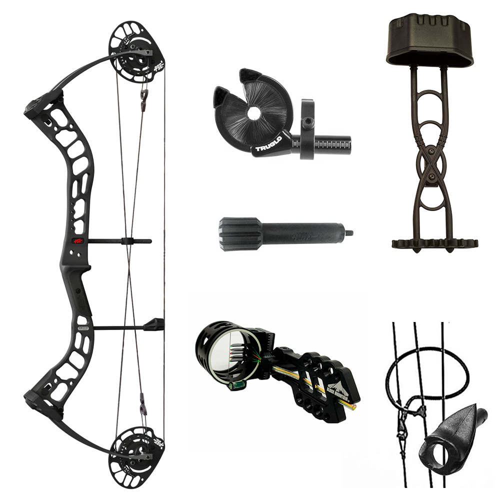 Лук блочный BRUTE ATK, начальная скорость 328 фут в сек , сила 60Lbs, расстояние м.д. осями 32", дли