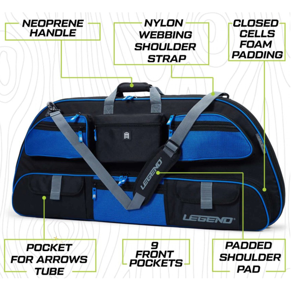 Чехол для блочного лука Apollo, производитель Legend Archery, 116 см, цвет синий