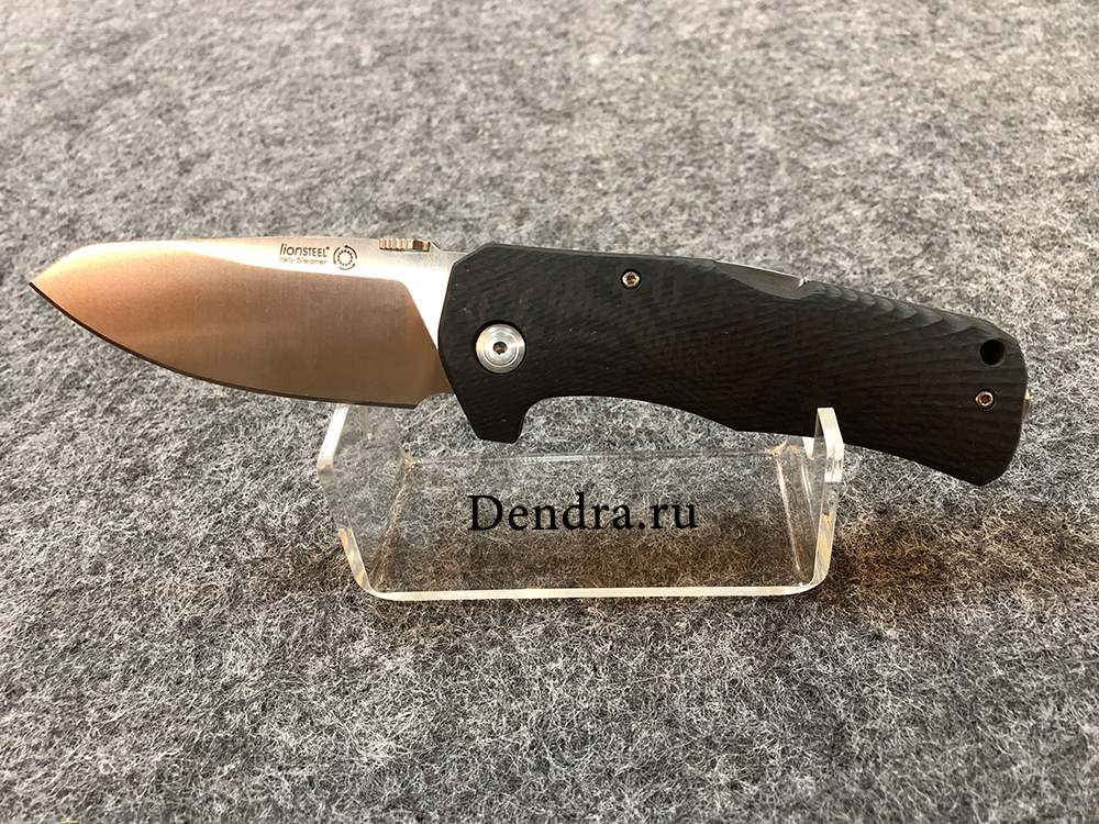 Нож TM1 складной, сталь Sleipner, твердость 60-61 HRC, обработка Satin, рукоять карбон, клипса