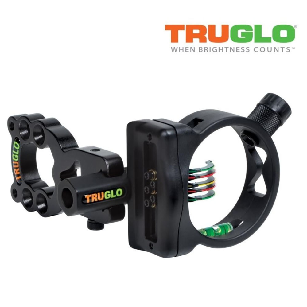 Прицел для блочного лука Rite-site XS, 5 пинов по 0,019", цвет черный, подсветка в комплекте