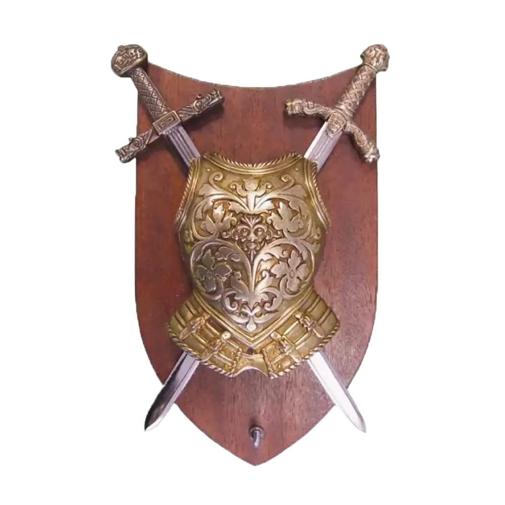 Панно 2 меча с нагрудником,22,5см