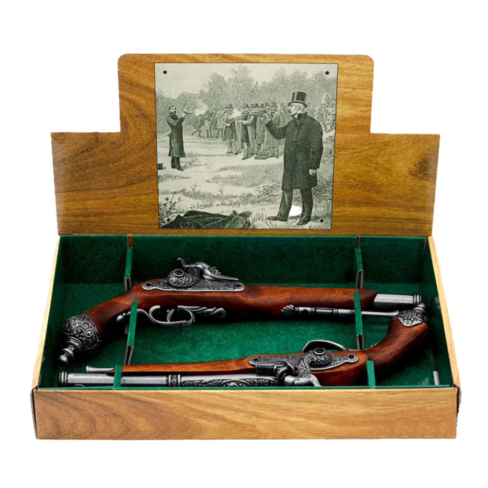 Пистолет кремн.Бресция.Италия 1825г, латунь, комплект 2 еденицы