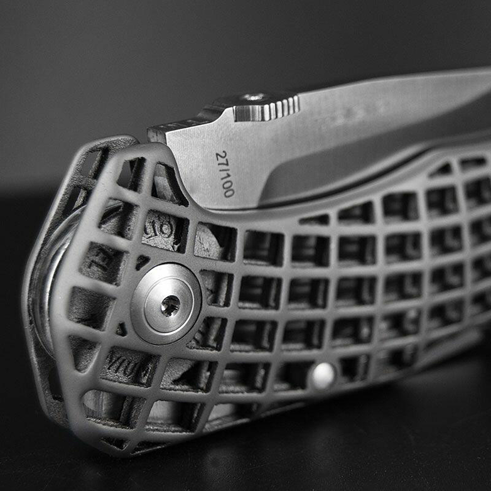 Складной нож Lion Steel TiDust, сталь Sleipner, твердость 61HRC,технология DMLS