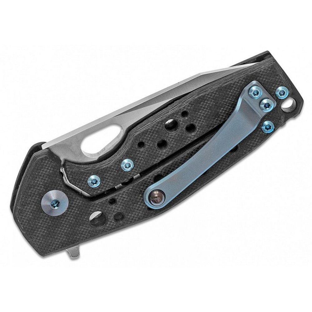 Нож складной карбон файбер, рукоять черная