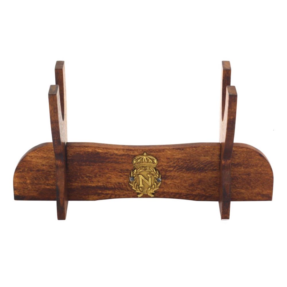 Подставка деревянная с вензелем Наполеона для муляжей огнестрельного оружия