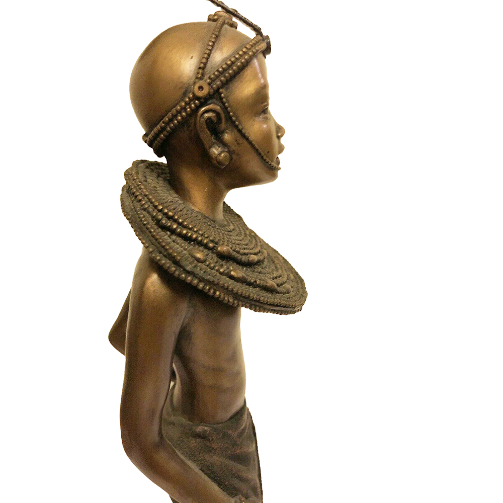 Фигурка Масаи-Нони,патина,полистоун