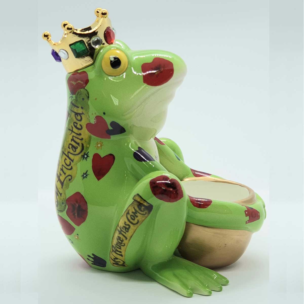 Лягушка-принц с горшочком/керамика
