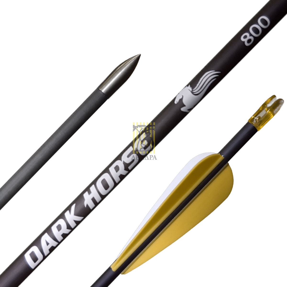 Стрелы Dark Horse, размер 700, оперение, хвостовик, наконечник, 1 шт