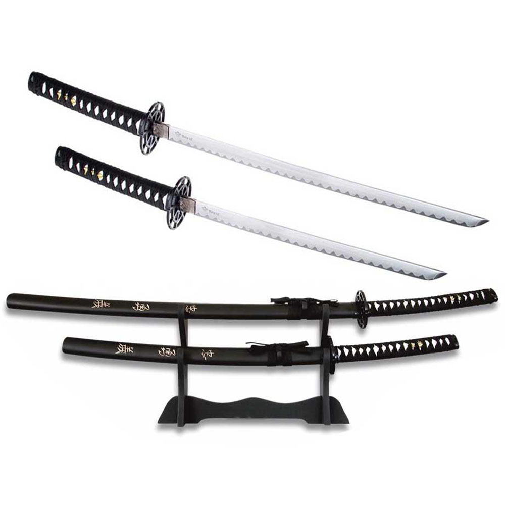 Набор из 2-х муляжей катан Tole10, длина клинков 68,5 и 47,5 см, в комплекте деревянная подставка