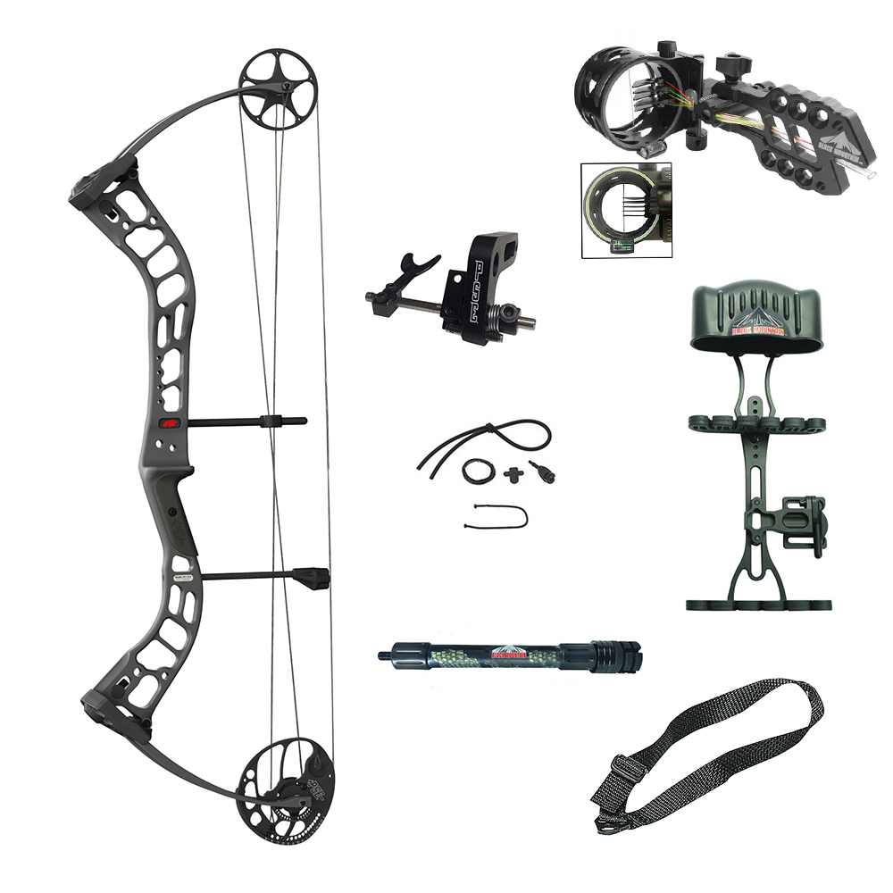 Лук блочный STINGER ATK, начальная скорость 312 - 304 фут в сек , сила 60Lbs, расстояние м.д. осями