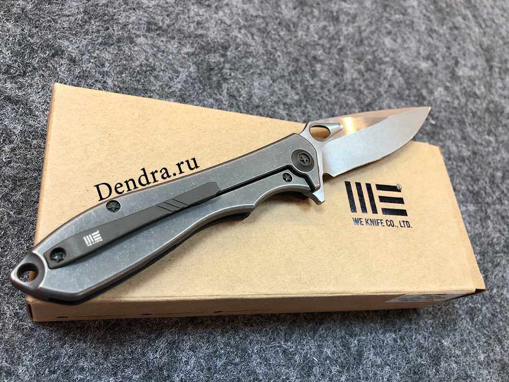 Нож складной, сталь VG-10, длина клинка 87,5 мм, рукоять пластик G10/титан, цвет черный с серым, кли