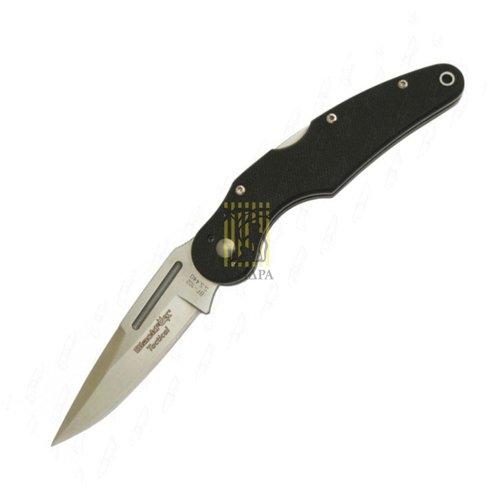 Нож складной, сталь 440, твердость 55-57 HRC, матовое покрытие, рукоять пластик G-10, клипса