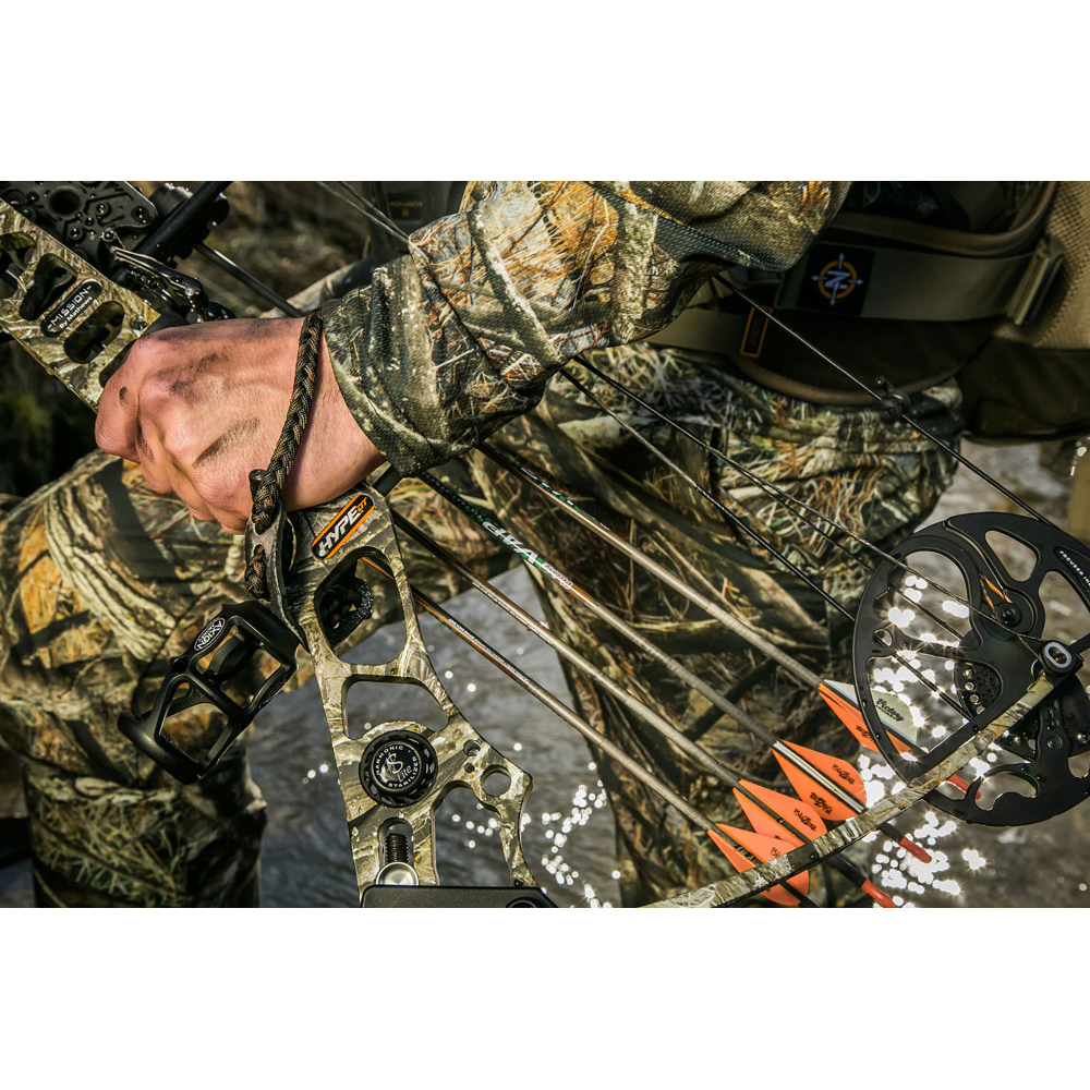 Лук блочный HYPE DT, начальная скорость 310 фут в сек, сила 60 lbs, база 7", для праворуких, СТС, га