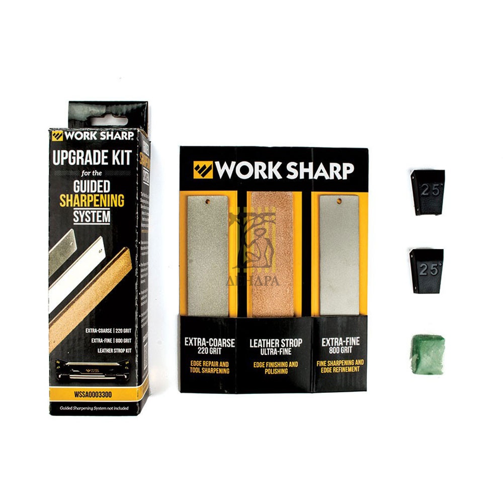 Три сменных абразивных бруска, набор углов для точильной системы Guided Sharpening System