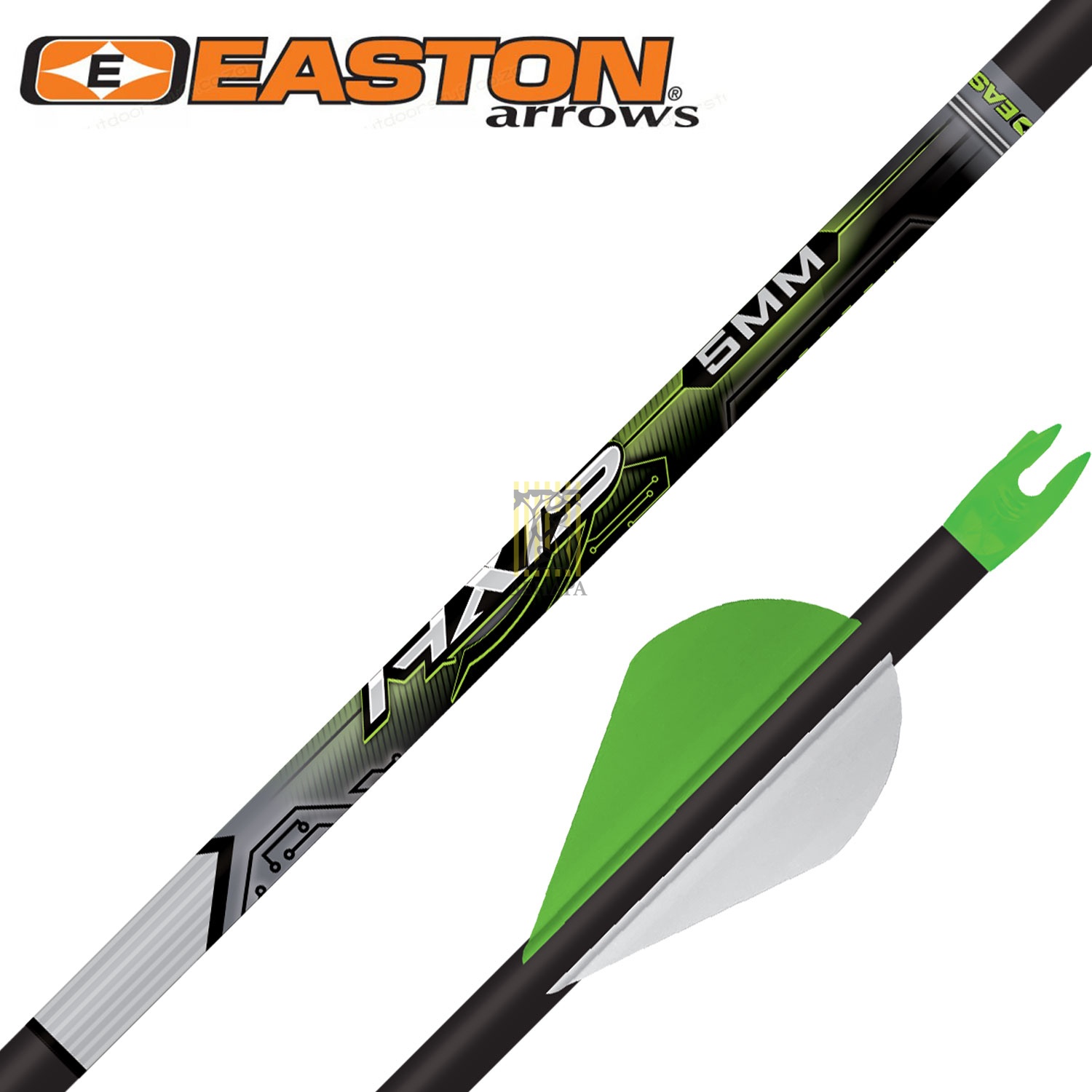 Стрелы AXIS N-Fused Carbon, размер 400, оперение 2" Blazer, HIT инсерт и X Nock в комплекте, 1 шт