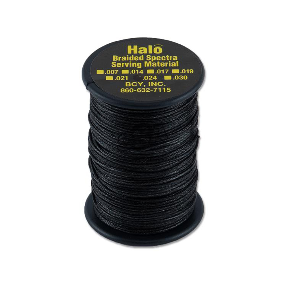 Нить обмоточная Halo для тетивы, размер 0,021", длина 75 ярдов, производитель BCY, цвет черный