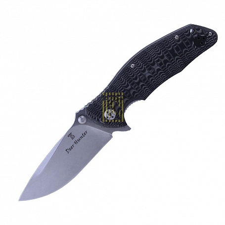 Нож "Deer Hunter" складной, сталь D2, твердость 60 HRC, клинок Stone Washed, рукоять микарта, 3D обр