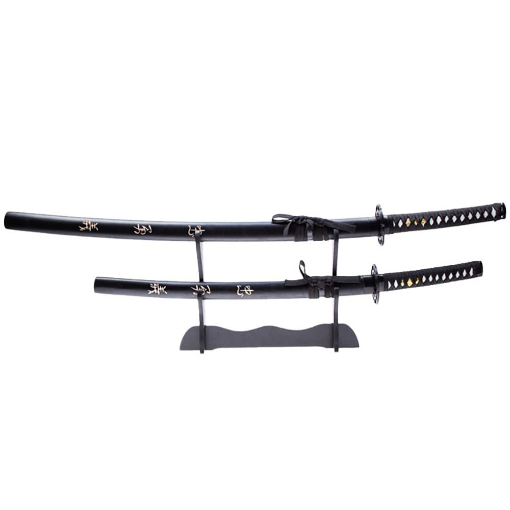 Набор из 2-х муляжей катан Tole10, длина клинков 68,5 и 47,5 см, в комплекте деревянная подставка