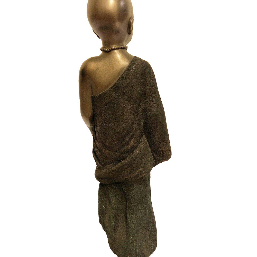 Фигурка Дети Масаи-Азизи,патина,полистоун