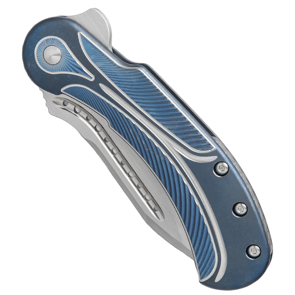 Нож складной Field Marshall, сталь CPM-S35VN,  длина клинка 4", сатиновое покрытие, рукоять титан, ц