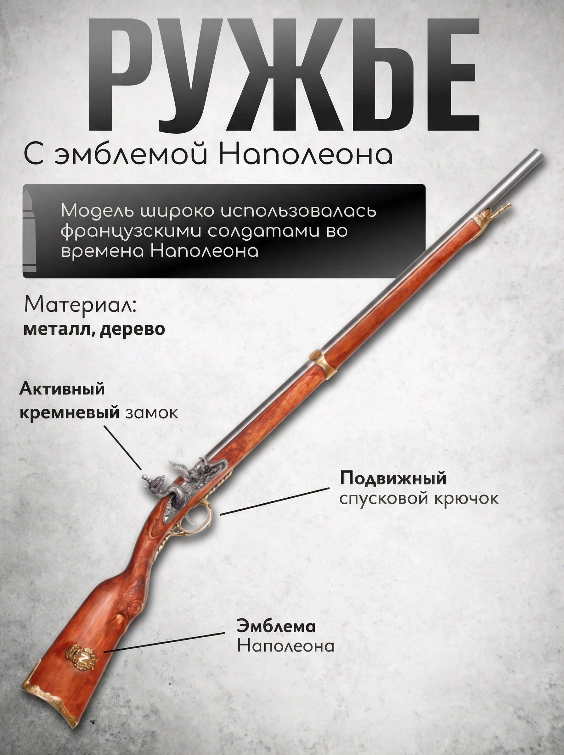 Ружье Наполеона Бонапарта, 1807 г., Франция