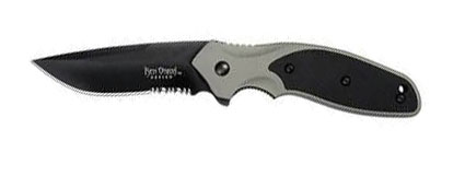 Нож складной Кена Аниона "Shenanigan", сталь Acuto+, твёрдость 60 HRC, комбинированный клинок, покры