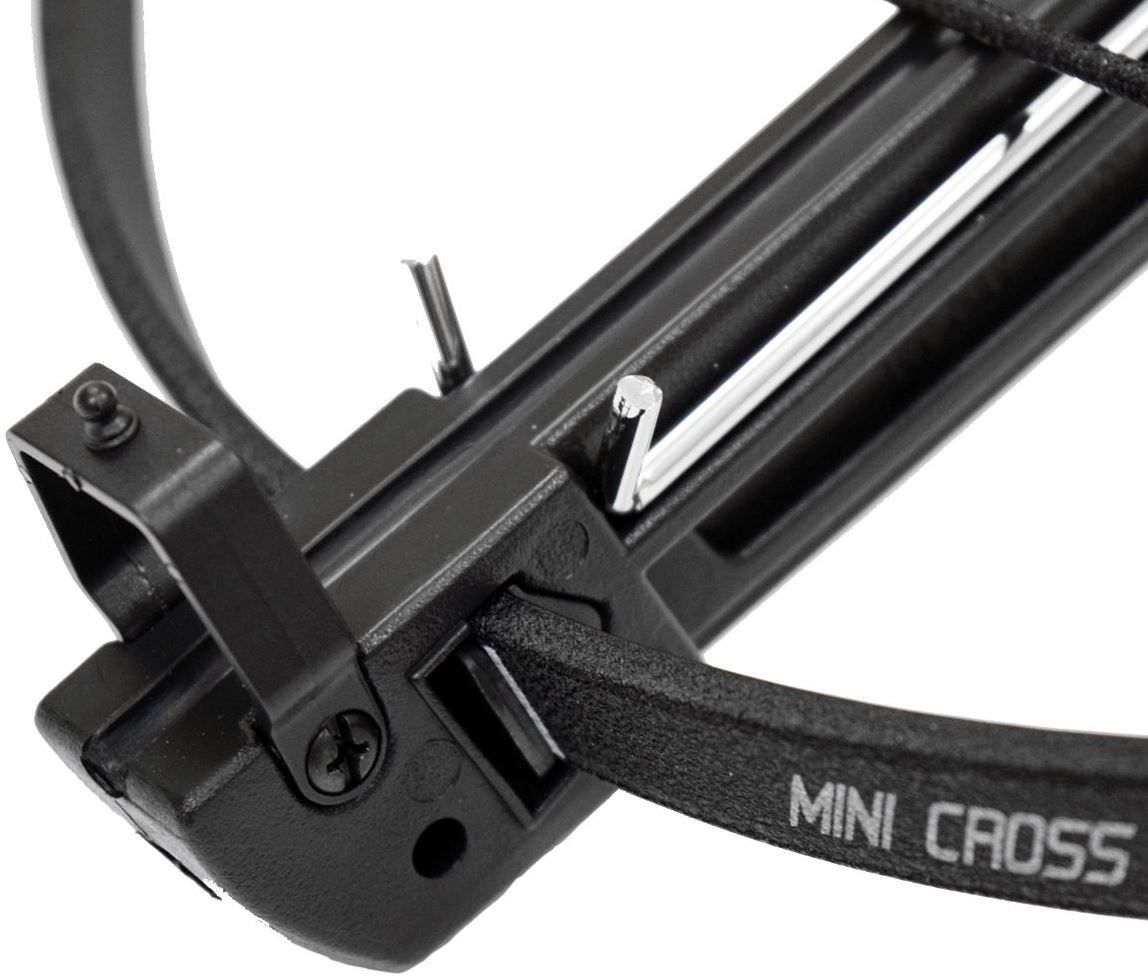 Арбалет-пистолет силой 80 lbs, приклад и ствол пластик, без упора, 3 алюминиевые стрелы в комплекте,