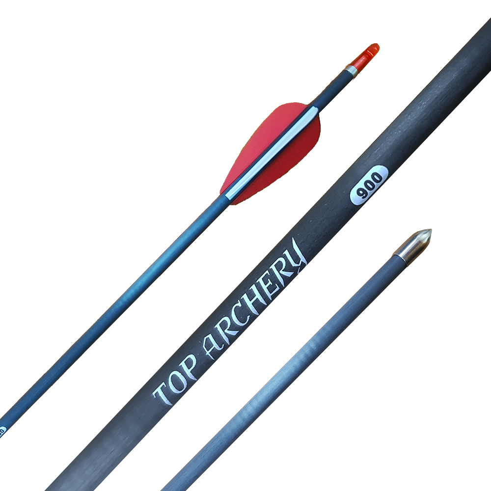 Стрелы TOP, размер 900, оперение, хвостовик, наконечник, 1 шт