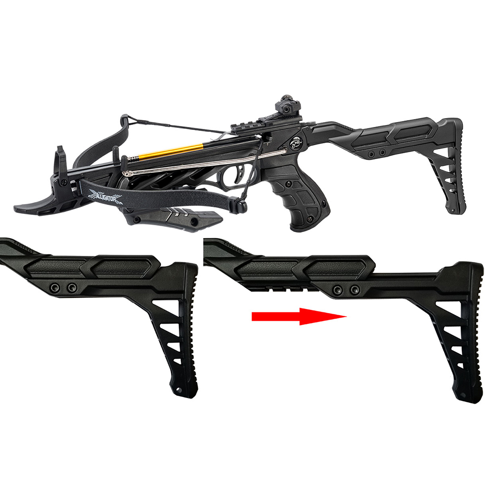 Арбалет-пистолет Alligator начальная скорость 185 фут/сек, расстояние между осями 16,5", длина натяж