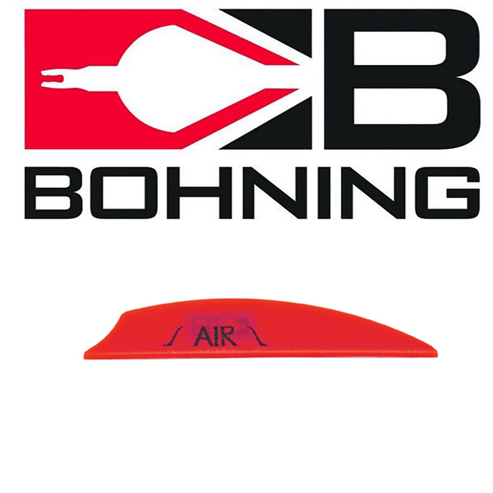 Оперение пластиковое для стрел Air, производитель Bohning, цвет неоновый красный, 100 шт/уп
