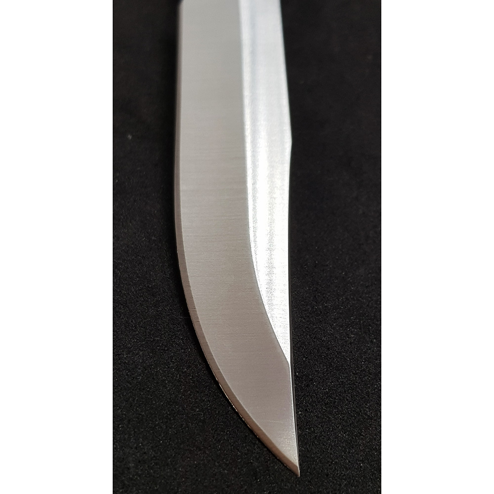 Нож "GRED" с фикс клинком длиной 13 см, рукоять рог оленя, ножны кожа