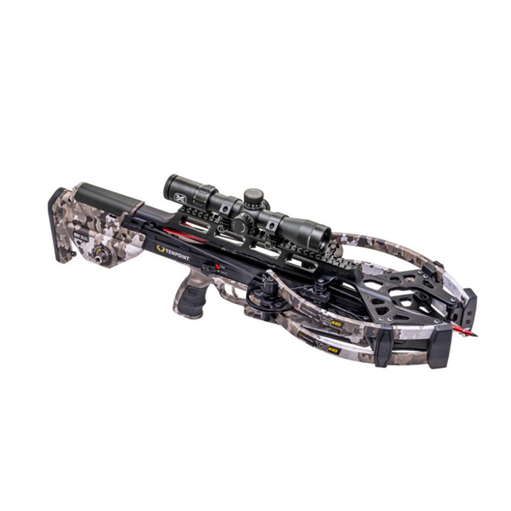 Арбалет TenPoint TX 440, скорость 440 ф/с, 134 м/с, длина 71 см, ход тетивы 30,5 см, ширина 28 - 16,5 см,