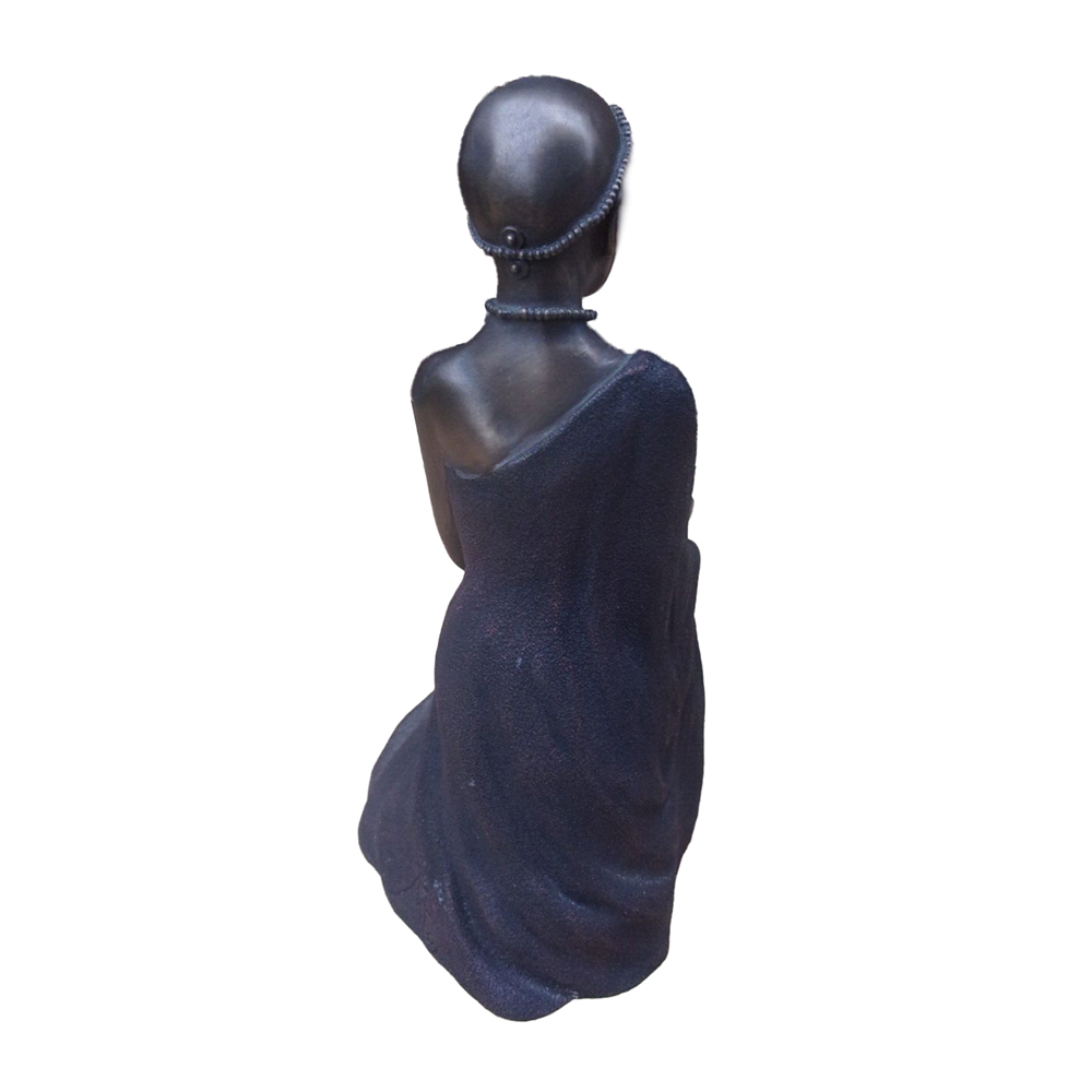 Фигурка Масаи-Кариму,сидящая,патина,полистоун