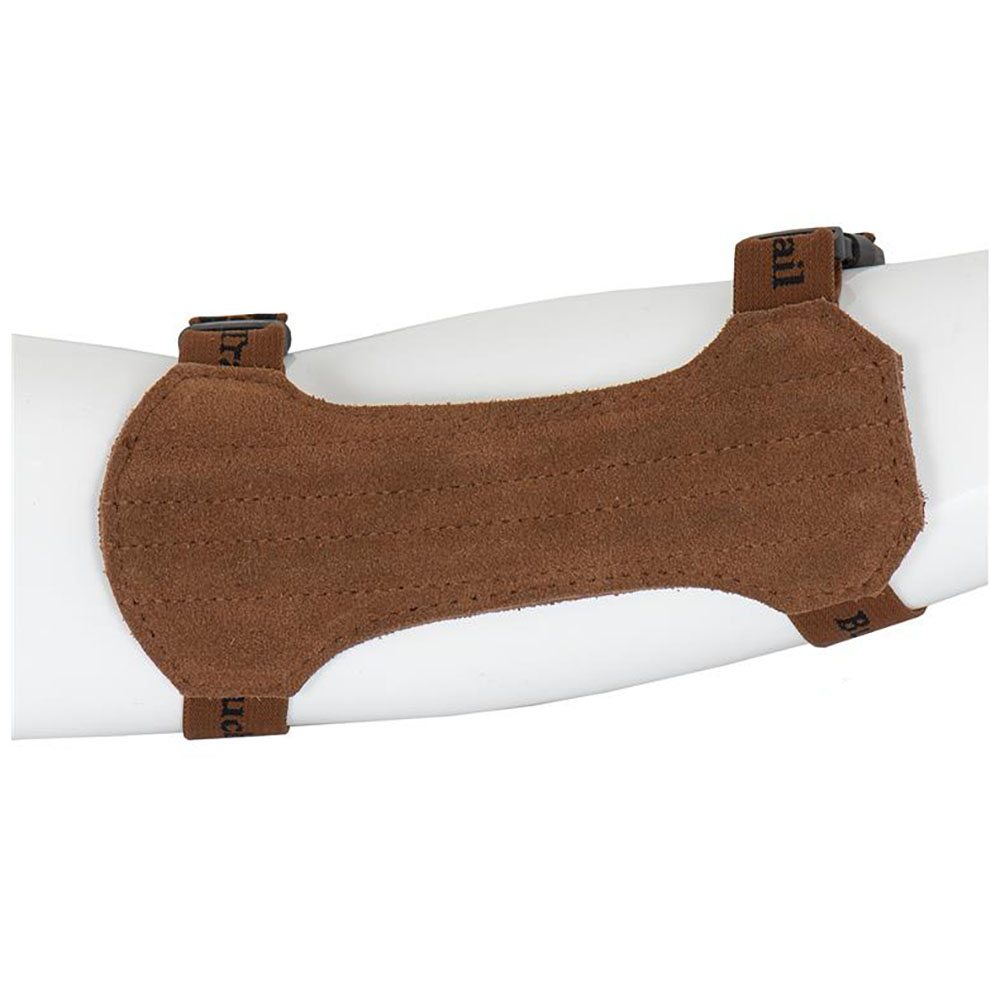 Защитная крага NATURAL для стельбы из лука, длина 18 см, материал кожа, цвет коричневый