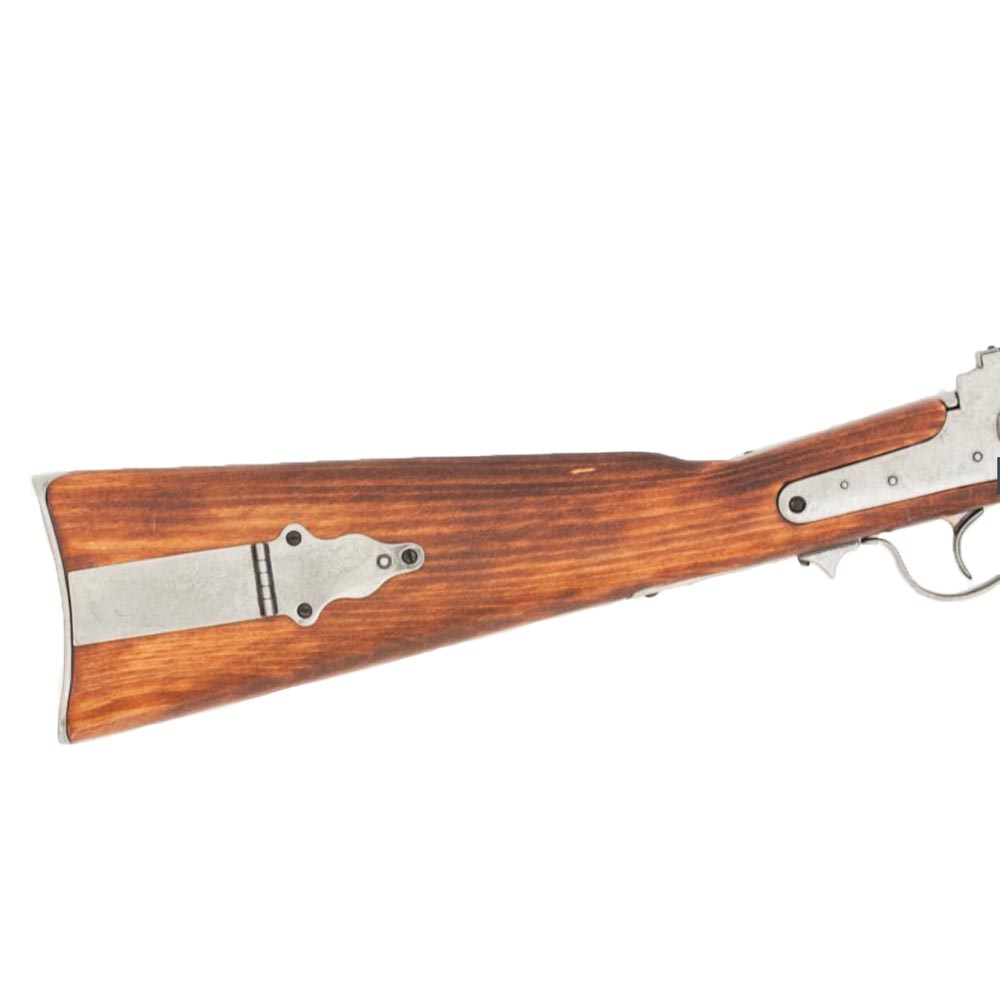 Винтовка Шарпса капсюльная с затворным заряжанием. Репродукция из металла и дерева, с имитацией меха
